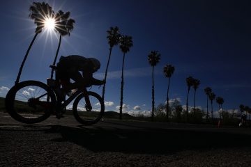 A competitor cycles through Camp Pendleton. (Photo by Sean M. Haffey/Getty Images)